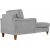 Fauteuil divan de luxe Howard Watford - Gris + Dtachant pour meubles