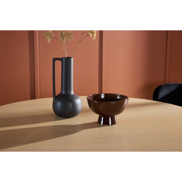 Copenhagen matbord Ø140 cm - Whitewash/svart Copenhagen matbord Ø140 cm - Whitewash/svart