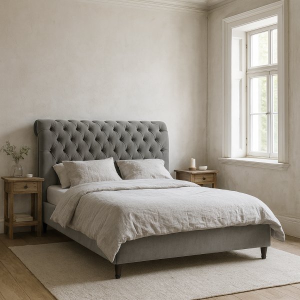 Salomon sängram 120 cm - Grå Salomon sängram 120 cm - Grå