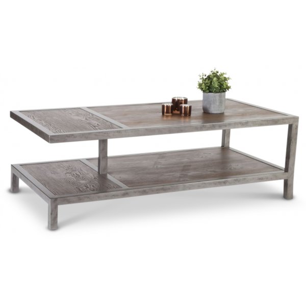 Java soffbord 140 x 70 cm - tervunnet tr / Metall