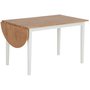Merida klaffbord 120-156 cm - Vit/ek