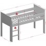 Alba loftsng 90 x 200 cm - Vit