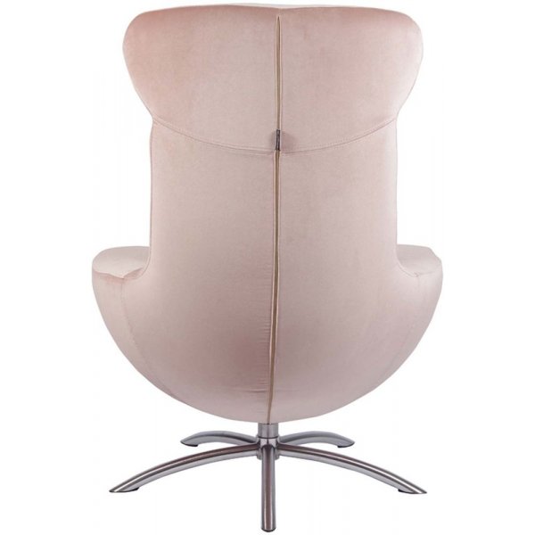 Hjellegjerde Baloo fåtölj - Rosa/borstat stål Hjellegjerde Baloo fåtölj - Rosa/borstat stål