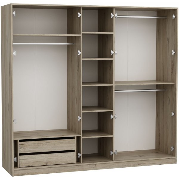 Lara garderob 229 x 60 x 210 cm - Valnt