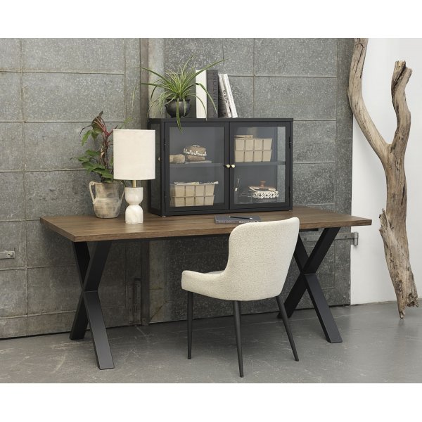 Toddy zwarte wandkast met dubbele deur Toddy zwarte wandkast met dubbele deur