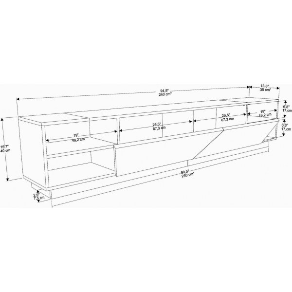 Banc multimédia Rhodes - Anthracite Banc multimédia Rhodes - Anthracite
