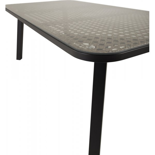 Paola matbord 200 x 100 cm - Svart/Sandbeige Paola matbord 200 x 100 cm - Svart/Sandbeige