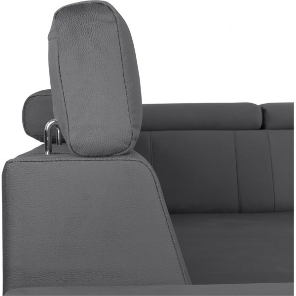 Canapé d\\\'angle Lone avec bout ouvert à droite - Gris Canapé d\\\'angle Lone avec bout ouvert à droite - Gris