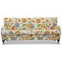 Savoy 3-sits soffa med blommigt tyg - Havanna Vit