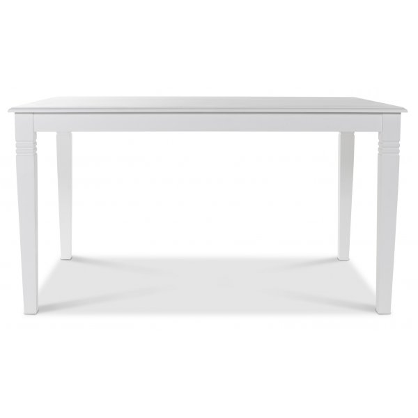 Mellby eettafel 180 cm met 6 grijze Dalsland Cane stoelen met armleuningen Mellby eettafel 180 cm met 6 grijze Dalsland Cane stoelen met armleuningen