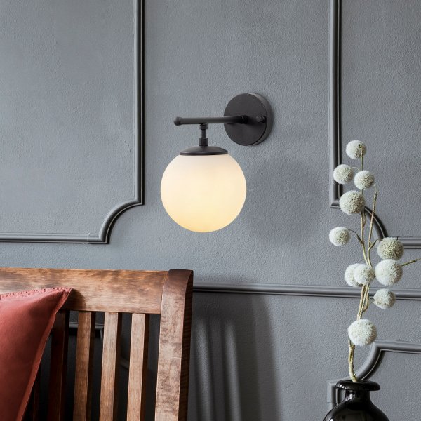 Rosy wandlamp 10715 - Zwart/wit