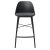 Drake svart barstol med sittdyna SH68 cm