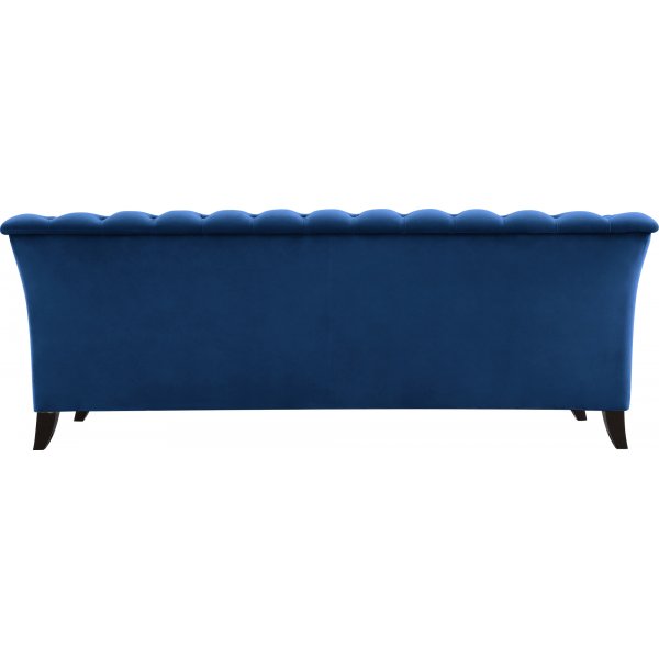 Bank 3-zits Chesterfield Blauw - Milton + Vlekverwijderaar voor meubels