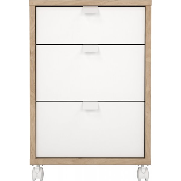 Foyer tiroir  enseigne - Blanc/hickory