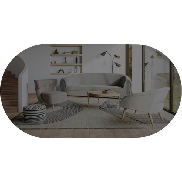 Rior\\\'s spiegel - Donkergrijs/goud