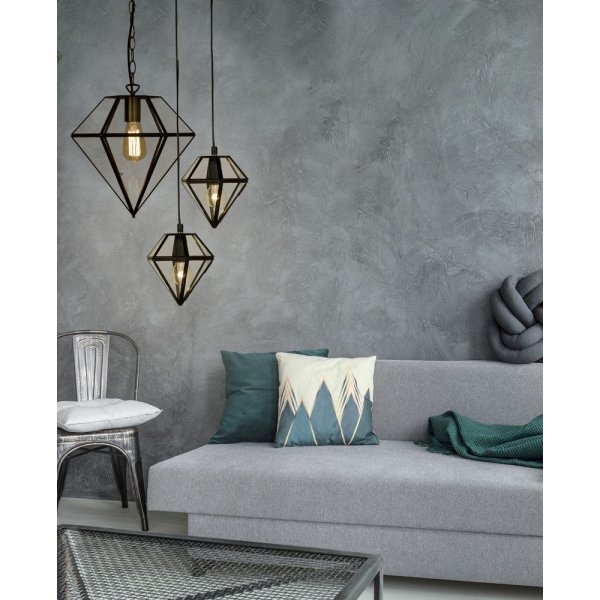 Sibyll taklampa - Antik/klar