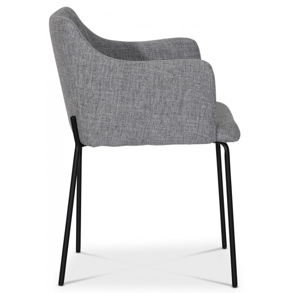 York Karmstol i gr�tt tyg