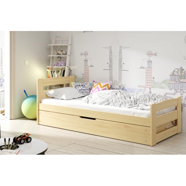 Ernie juniors�ng med f�rvaring 90 x 200 cm - Valfri f�rg