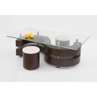 Meeting soffbord inklusive sittpuffar - Wenge II Meeting soffbord inklusive sittpuffar - Wenge II
