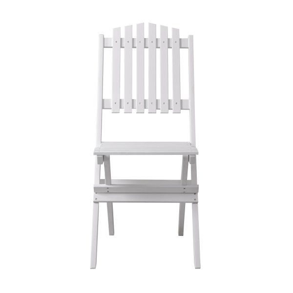 Hav�ng vit utegrupp; 2 st stolar med bord