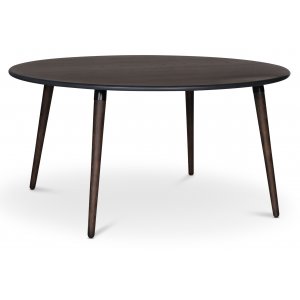 Omni runt matbord i smoked oak Ø150 cm + Fläckborttagare för möbler