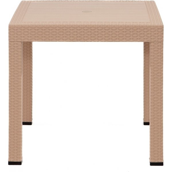 Groupe de repas d\\\'extrieur Meco avec fauteuils - Cappuccino