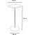 Table d'appoint design 40 cm - Noir/chne