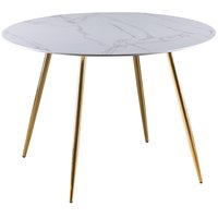 Art runt matbord 110 cm - Marmorerat glas Art runt matbord 110 cm - Marmorerat glas