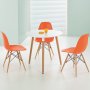 Nesto runt matbord 80 cm - Vit