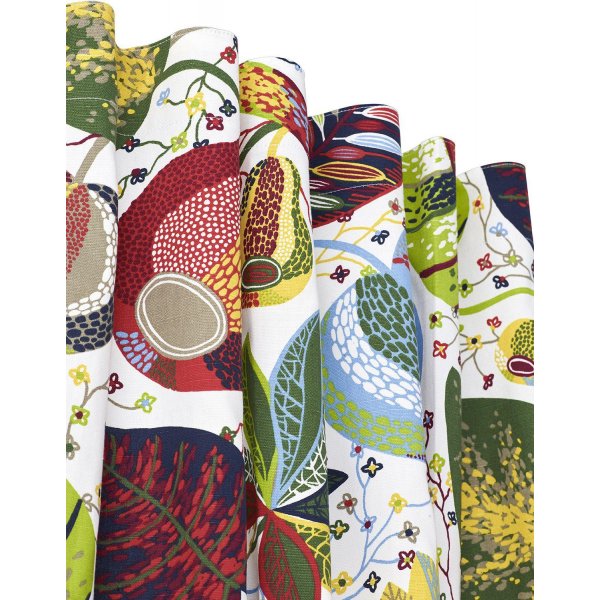 Rideau A&E lot de 2 2 x 145 x 250 cm - Rouge