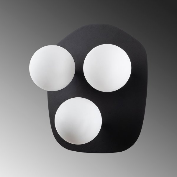 Well wandlamp 11716 - Zwart/wit