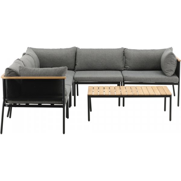 Nettan hörnsoffgrupp - Svart/Grå Nettan hörnsoffgrupp - Svart/Grå