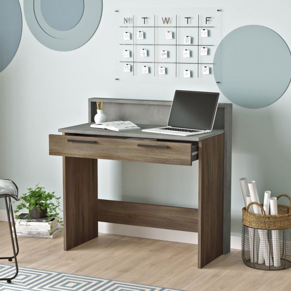 Home skrivbord 93,6x47,3 cm - Brun/gr�