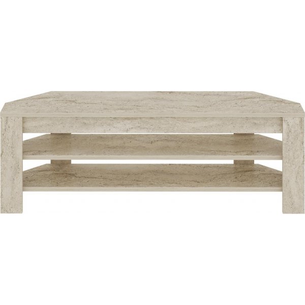 Corner TV-bnk - Travertin