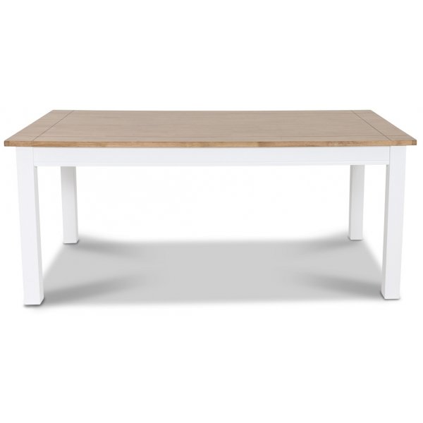 Skagen matbord 180 cm - Vit/Ekbets