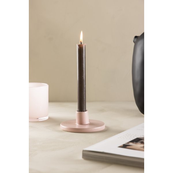 Bette ljusstake 12 x 5 cm - Ljusrosa
