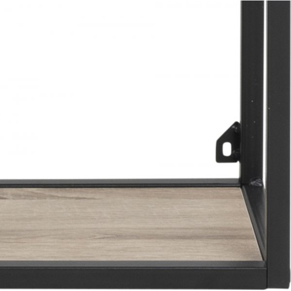 Seaford wandplank 91 cm - Sonoma eiken/zwart