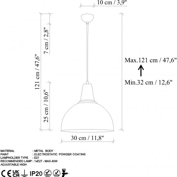 Vinjett taklampa 2451 - Vintage Vinjett taklampa 2451 - Vintage