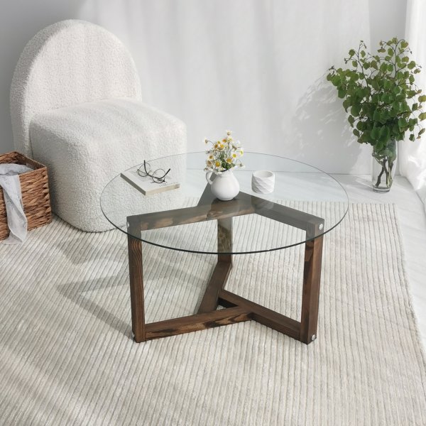Table basse Miro 75 cm - Noyer