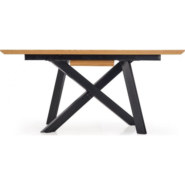 Table  manger Errol 180-240 x 90 cm - Chne/noir