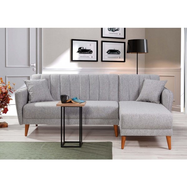 Aqua slaapbank rechts - Grijs Aqua slaapbank rechts - Grijs