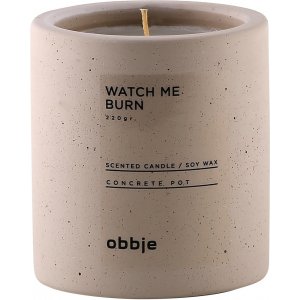 Bougie parfume Watch Me Burn haute - Beige