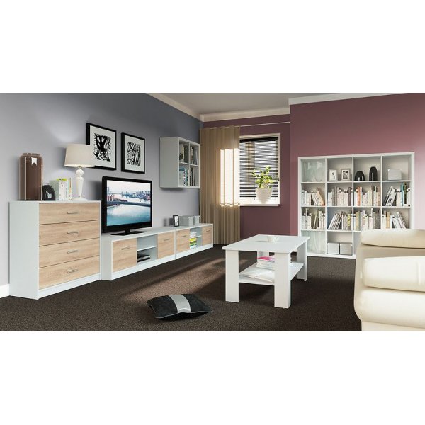 Norbo bokhylla - Vit