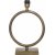 Pied de lampe cercle - Laiton rustique - 54 cm