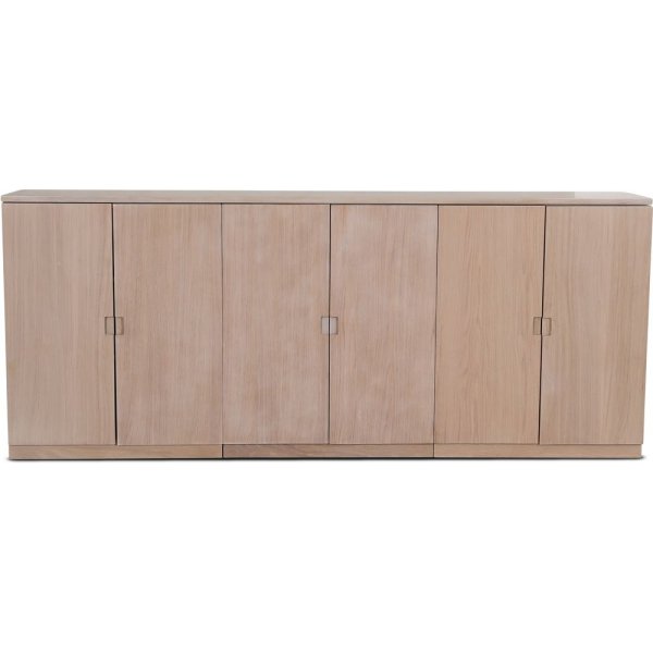 Level sideboard i whitewash med slta drrar 210 cm