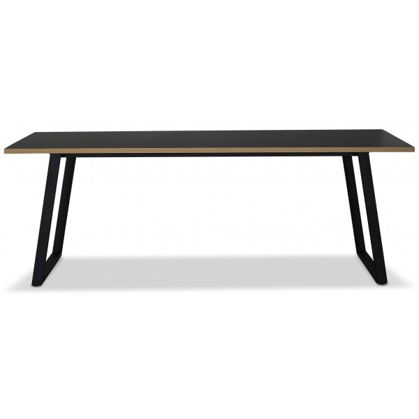 Edge matbord 240x90 - Svart Hgtryckslaminat (HPL)