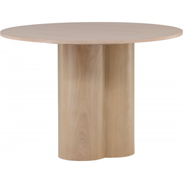 Table à manger ronde 110 cm Blanchi - Olivia Table à manger ronde 110 cm Blanchi - Olivia