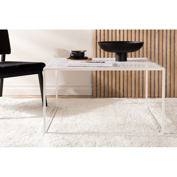Netz soffbord 80 x 80 cm - Vit Netz soffbord 80 x 80 cm - Vit