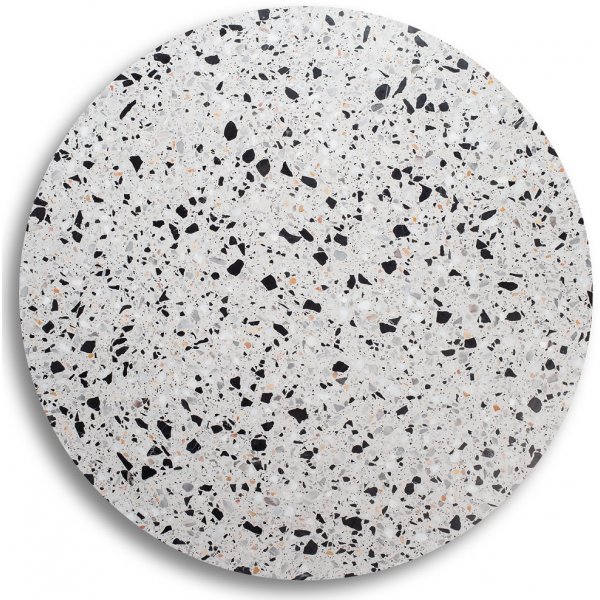 Zoo matbord �105 cm - Krom / Terrazzo Cosmos