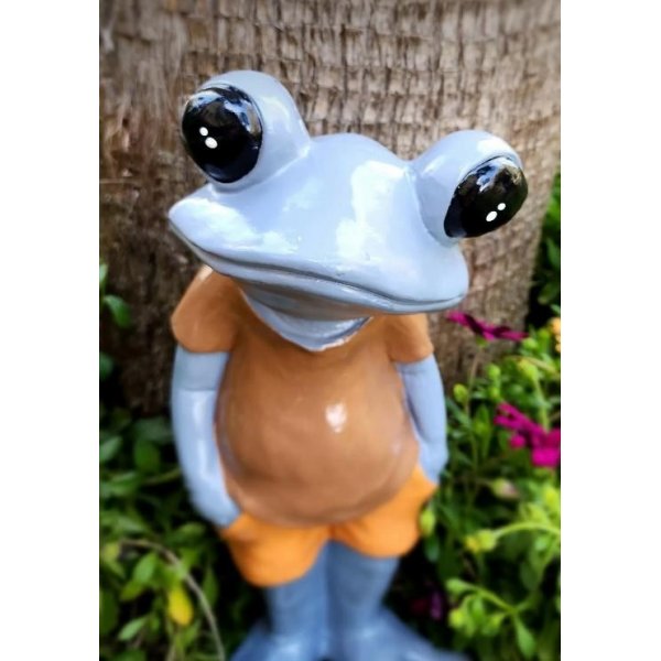 Kurbaga tuindecoratie - Veelkleurig